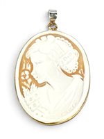 Pendente Mandile 1922 Donna Cammei  in Argento Conchiglia 2MCICM111.15 - 2MCICM111.15